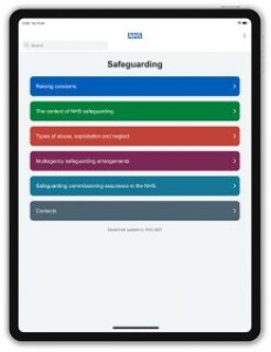 NHS Safeguarding app image